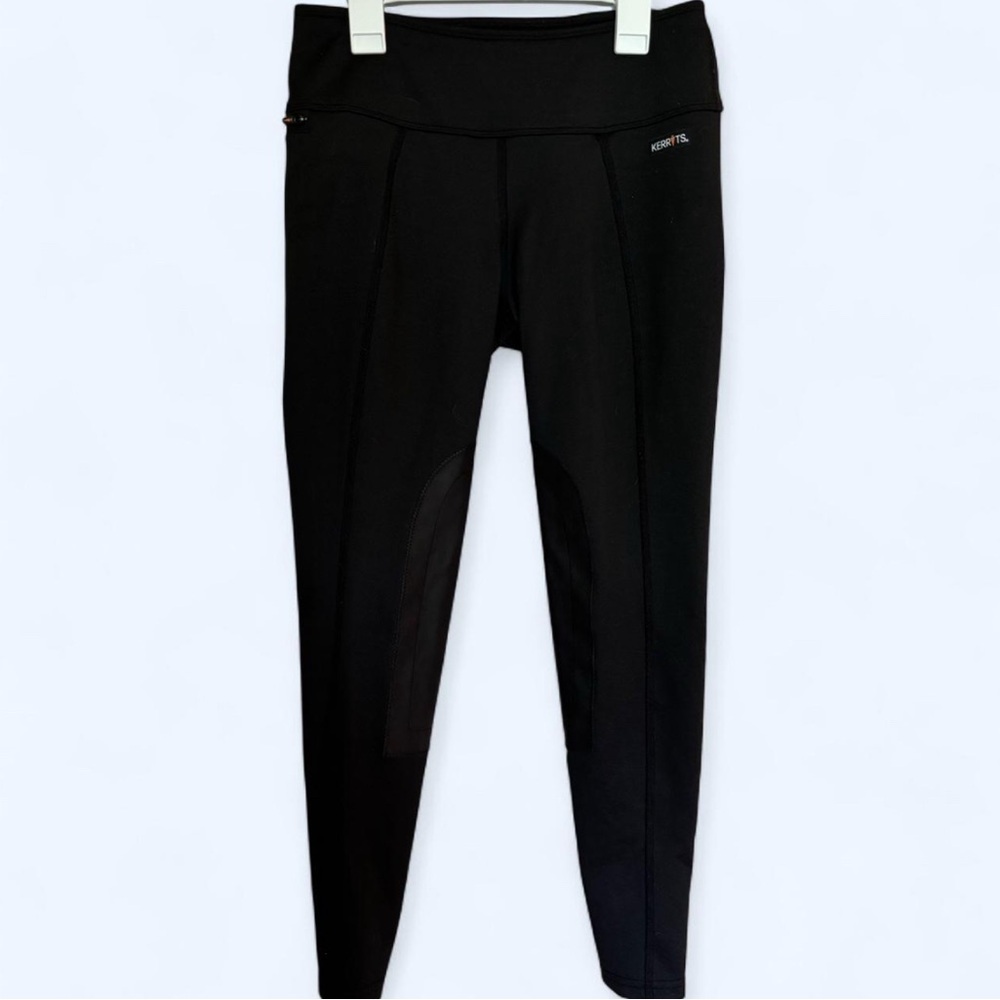 Fleece-lined black Kerrits breeches🐴